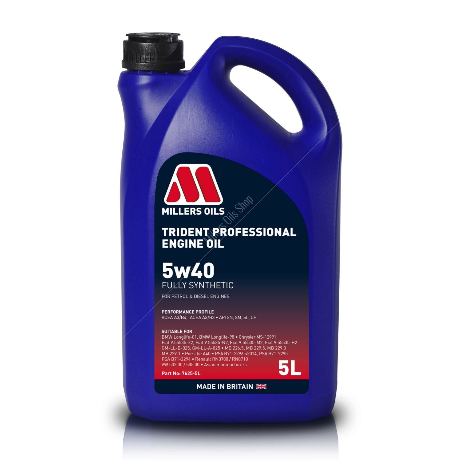 MILLERS OILS Trident Profesional 5w40 5L